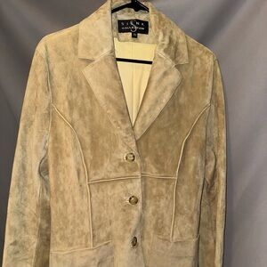 Siena Collection Beige Suede Blazer